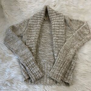 Juicy Couture ladies vintage metallic gold & cream shrug Sz M